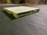One grade a heat treated pallet also called #1 pallet with a heat treated stamp used for food industry or  for export