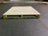 One grade a heat treated pallet also called #1 pallet with a heat treated stamp used for food industry or  for export