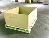 Used 48x40x24 Triple Wall Full Bottom Rectangular Gaylord Box , Shipping Box, Pallet box