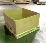 Used 48x40x24 Triple Wall Full Bottom Rectangular Gaylord Box , Shipping Box, Pallet box