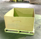Used 48x40x24 Triple Wall Full Bottom Rectangular Gaylord Box , Shipping Box, Pallet box