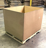 Used 48x40x36 Double Wall 2 ply Full Bottom Rectangular Gaylord Box , Shipping Box, Pallet box