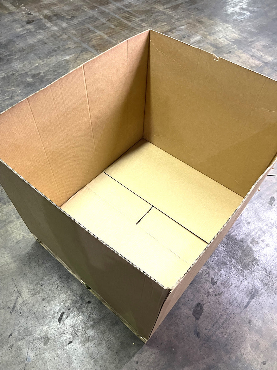 Used 48x40x34 Triple Wall Full Bottom Rectangular Gaylord Box