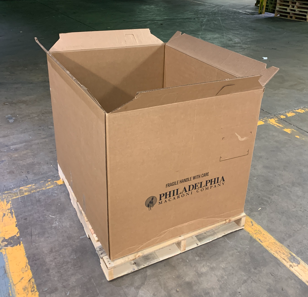 Used 48x40x36 Triple Wall Full Bottom Rectangular Gaylord Box
