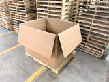 Used 48x40x34 HPT STYLE Triple Wall Full Bottom Rectangular Gaylord Box , Shipping Box, Pallet box