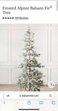 4.5 Balsam Hill Christmas Tree Frosted Alpine Balsam Fir with clear fairy lights