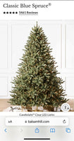4.5' Balsam Hill Christmas Tree Classic Blue Spruce whit clear lights