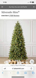9’ Balsam Hill Silverado Slim Balsam Hill Christmas Tree whit color+clear led lights