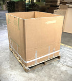 Used 48x40x41 HPT STYLE Four Wall Full Bottom , Shipping Box, Pallet box, Carboard Bin