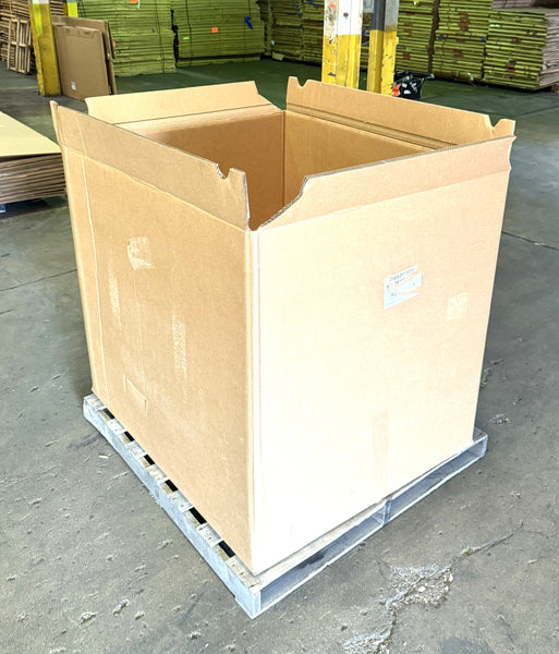 Used 48x40x43 Triple Wall Full Bottom , Shipping Box, Pallet box, Carboard Bin