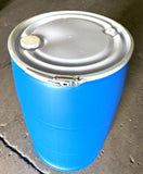 Clean Reconditioned  55 Gallon Plastic Drum, Plastic Barrel , Poly Drum, Poly Barrel Open Top with Cover and Locking Ring