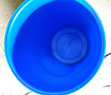 Clean Reconditioned  55 Gallon Plastic Drum, Plastic Barrel , Poly Drum, Poly Barrel Open Top with Cover and Locking Ring
