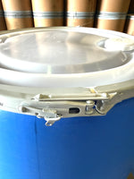 Clean Reconditioned  55 Gallon Plastic Drum, Plastic Barrel , Poly Drum, Poly Barrel Open Top with Cover and Locking Ring
