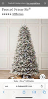 6.5 Balsam Hill ChristmasTree Frosted Fraser Fir with color+clear lights