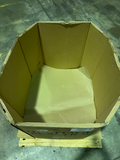 Used 37x35x36 Heavy Duty Octagon Five Wall Gaylord Box , Shipping Box, Pallet box