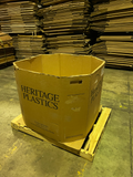 Used 37x35x36 Heavy Duty Octagon Five Wall Gaylord Box , Shipping Box, Pallet box