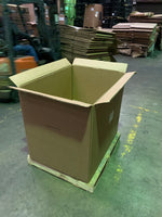 Used 42x34x36 Heavy Duty 4 Wall Gaylord Box , Shipping Box, Pallet box