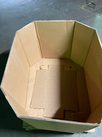 Used 48x40x30 Triple Wall Short Bottom Octagon Gaylord Box , Shipping Box, Pallet box