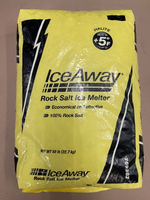 50 LB Bag IceAway  Rock Salt Ice Melter  - Halite